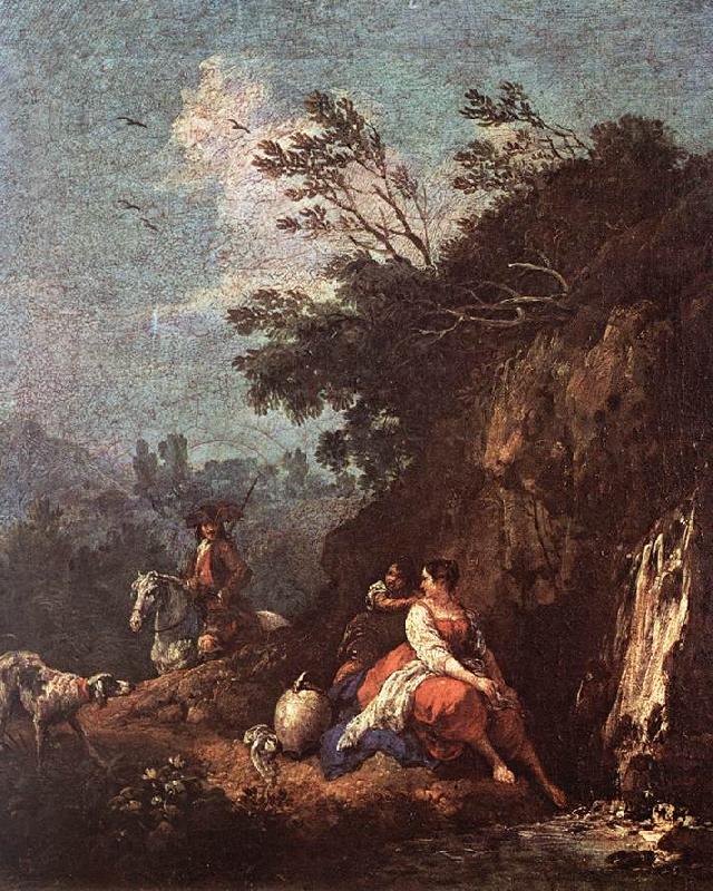 ZUCCARELLI  Francesco Landscape with a Rider